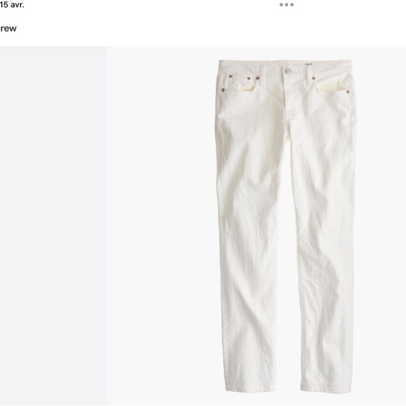 J.Crew Broken in Boyfriend White size 26 - Picture 6 of 6